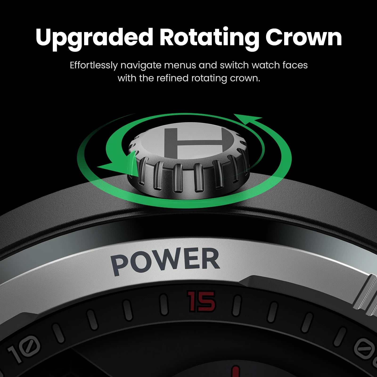 HAYLOU Solar Neo Smart Watch - Bluetooth Calling, 30-Day Battery, IP68 Waterproof, 127 Sports Modes, 24/7 Health Monitor, 1.53" HD Display