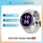 HAYLOU Solar Neo Smart Watch - Bluetooth Calling, 30-Day Battery, IP68 Waterproof, 127 Sports Modes, 24/7 Health Monitor, 1.53" HD Display