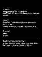 XMSJ 4K AI Smart Glasses - Bluetooth Calling, Voice Assistant, Photochromic Lenses, HD Camera, Music Player & Real-Time Translation