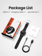 HAYLOU Solar Neo Smart Watch - Bluetooth Calling, 30-Day Battery, IP68 Waterproof, 127 Sports Modes, 24/7 Health Monitor, 1.53" HD Display