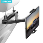 Joyroom Car Headrest Tablet Holder - Adjustable 3-in-1 Backseat Mount for iPad, Phones & Tablets 4.7"-12.9", Foldable & Stable