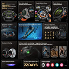 HAYLOU Solar Ultra GPS Smartwatch - 1.6" AMOLED, Built-in GPS, 5ATM Waterproof, Bluetooth Calling, 170+ Sports Modes, 22-Day Battery