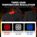 MCDV USB Heated Jacket & Thermal Underwear Set for Men & Women - Electric Heating Vest with Adjustable Temperature for Winter Sports, Outdoor Activities