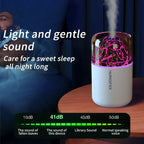 Volcanic Rock LED Mood Lamp with Humidifier & Aromatherapy Diffuser - USB-Powered for Bedroom, Car, Desk | Relaxing Color Changing Night Light Gift