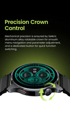 HAYLOU Watch 4S GPS Smartwatch - 1.43" AMOLED, 5-Satellite Positioning, Bluetooth Calling, 120+ Sports Modes, 18-Day Battery, Rotating Crown