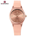 NAVIFORCE Women's Fashion Watch 2025 - Quartz Watch with Silicone Strap, Water Resistant, Simple Casual Ladies Wristwatch