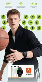 HAYLOU Watch 4S GPS Smartwatch - 1.43" AMOLED, 5-Satellite Positioning, Bluetooth Calling, 120+ Sports Modes, 18-Day Battery, Rotating Crown