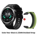 HAYLOU Solar Neo Smart Watch - Bluetooth Calling, 30-Day Battery, IP68 Waterproof, 127 Sports Modes, 24/7 Health Monitor, 1.53" HD Display