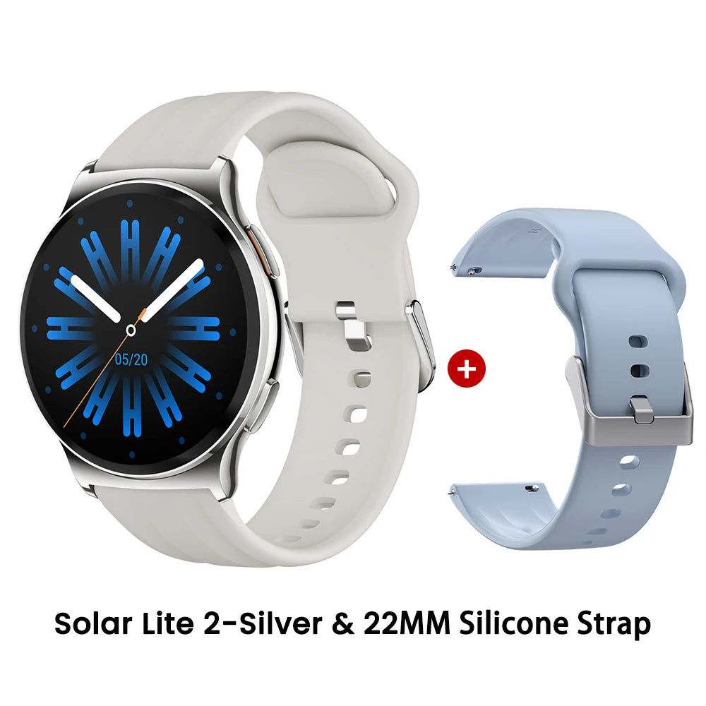 HAYLOU Solar Lite 2 Smartwatch - 1.43" AMOLED 60Hz, Bluetooth 5.4 Calling, 17-Day Battery, 150+ Sports Modes, 24/7 Health Monitor