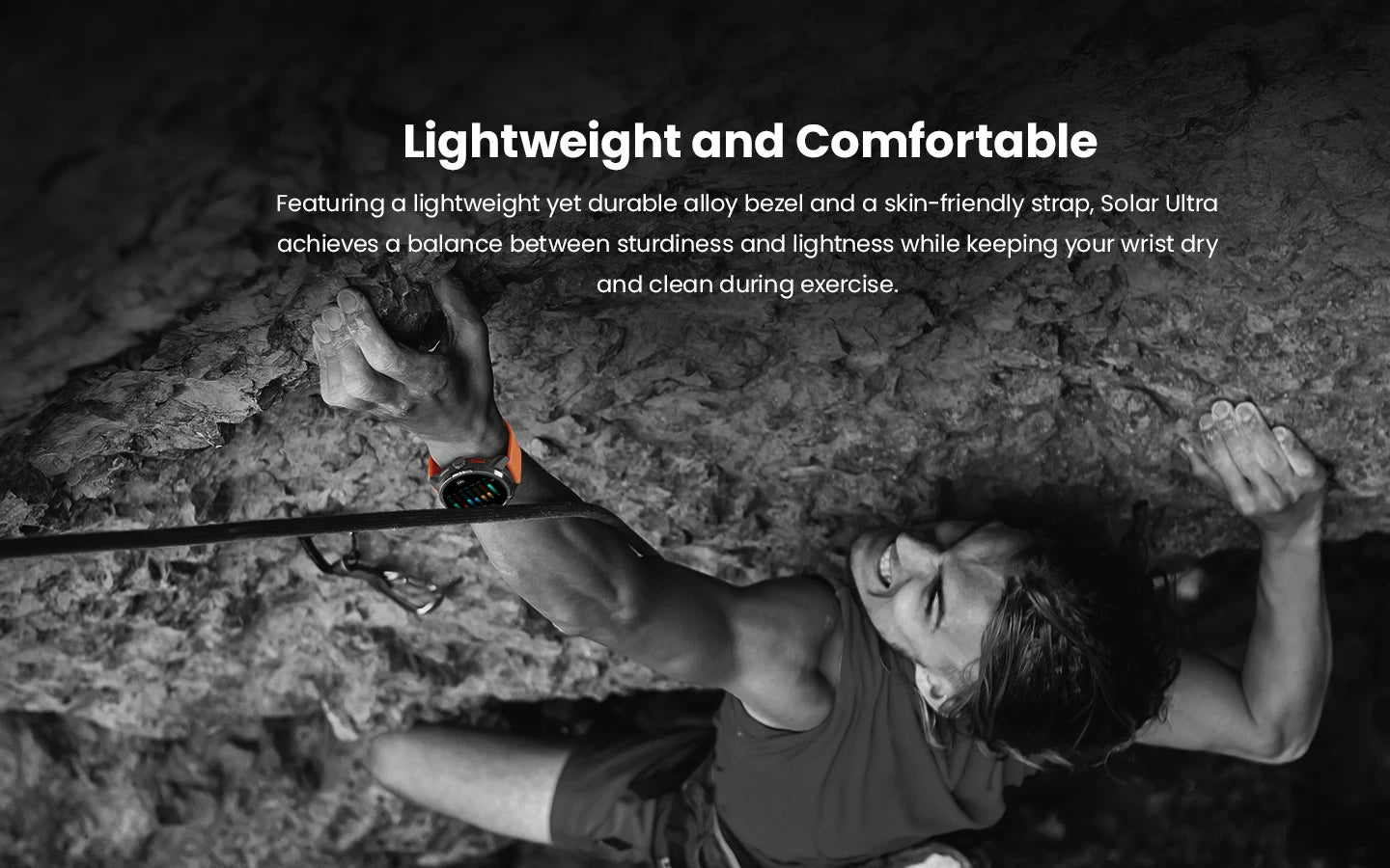 HAYLOU Solar Ultra GPS Smartwatch - 1.6" AMOLED, Built-in GPS, 5ATM Waterproof, Bluetooth Calling, 170+ Sports Modes, 22-Day Battery