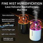 Volcanic Rock LED Mood Lamp with Humidifier & Aromatherapy Diffuser - USB-Powered for Bedroom, Car, Desk | Relaxing Color Changing Night Light Gift