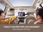 Joyroom Car Headrest Tablet Holder - Adjustable 3-in-1 Backseat Mount for iPad, Phones & Tablets 4.7"-12.9", Foldable & Stable