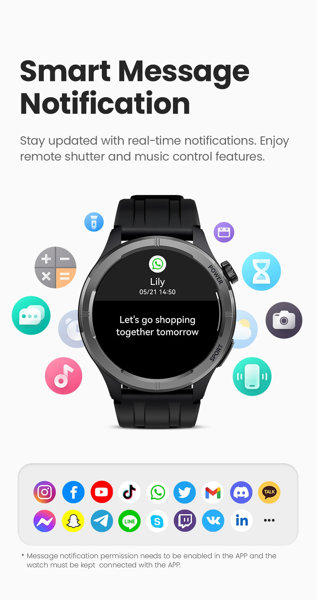 HAYLOU Solar Neo Smart Watch - Bluetooth Calling, 30-Day Battery, IP68 Waterproof, 127 Sports Modes, 24/7 Health Monitor, 1.53" HD Display